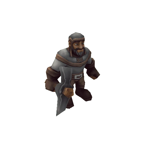 RTS_Worker Pickaxe_White